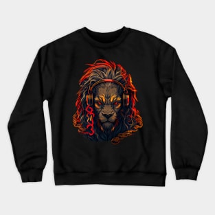 Badass Gangster Lion Crewneck Sweatshirt